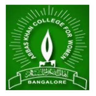 Abbas Khan College for Women Bangalore Logo