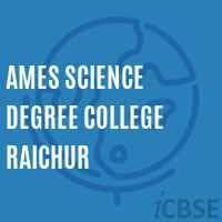 AMES Science Degree College Raichur Logo