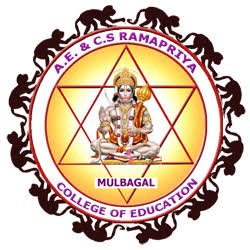 AE and CS Ramapriya College of Education Kolar Logo