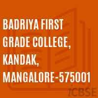 Badriya First Grade College Mangalore Logo