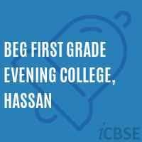 BEG First Grade Evening College Hassan Logo