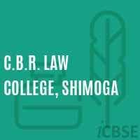 C.B.R. Law College Shimoga Logo