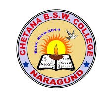 Chetana B.S.W. College Gadag Logo