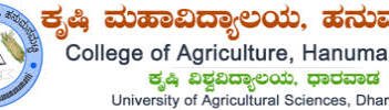 College of Agriculture Hanumanamatti Haveri
