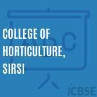 College of Horticulture, Sirsi Logo