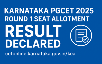 Karnataka PGCET 2025 Round 1 Seat Allotment Result Declared
